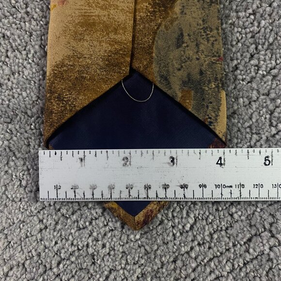 Vintage Polo Ralph Lauren Tie Necktie Silk Equestrian Made in USA Impressionism - Picture 10 of 10